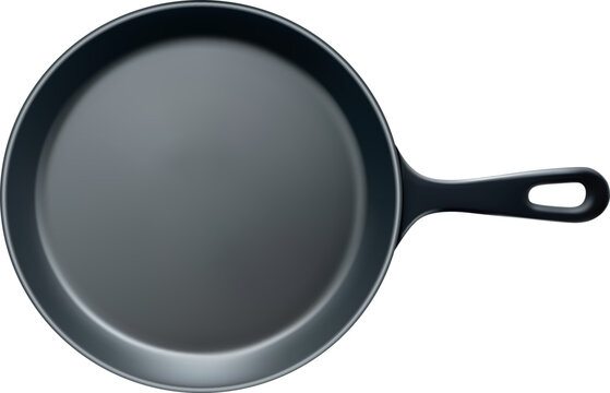 Eggs Fried in frying pan. Vector EPS-10