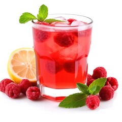 Fruit punch on a white background