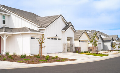 Single story homes in California