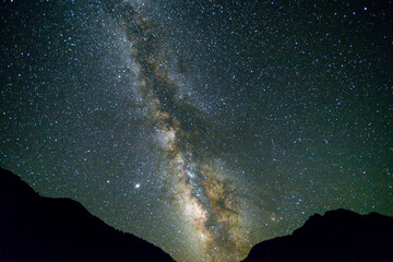 milky way in the night sky