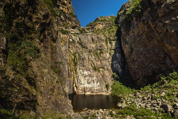 Cachoeira na cidade de Conceição do Mato Dentro, Estado de Minas Gerais, Brasil