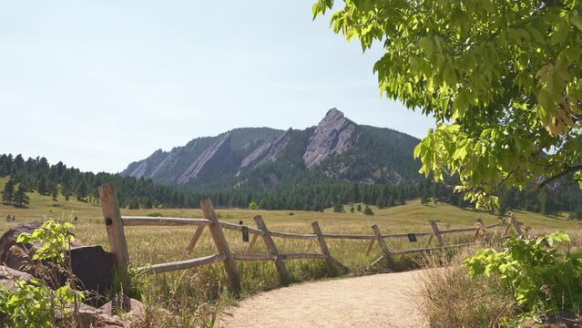 slow revel of Flatiron during a hot summer day in Boulder Colorado