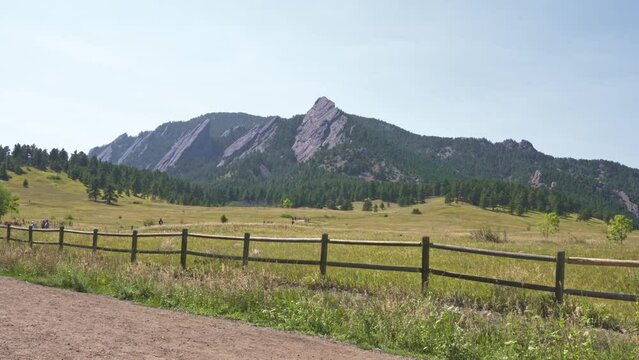 slow revel of Flatiron during a hot summer day in Boulder Colorado