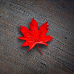Naklejka na ściany i meble autumn maple leaf , generative ai
