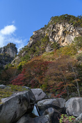 昇仙峡の覚円峰と天狗岩