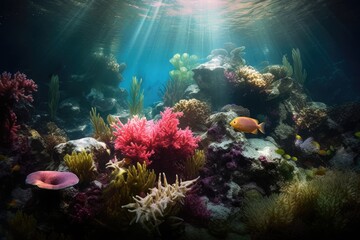 Fototapeta na wymiar Beautiful Underwater Gardens