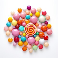 candy on white background | Generative AI