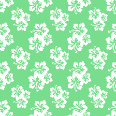 Fototapeta na wymiar Aloha Hawaiian Shirt Seamless Background Pattern
