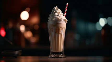 milk shake dessert beverage generative ai
