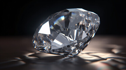 diamond close up shot generative ai
