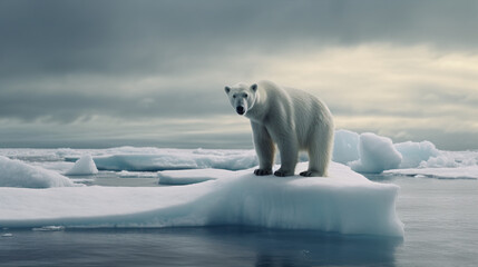 polar bear on iceberg generative ai