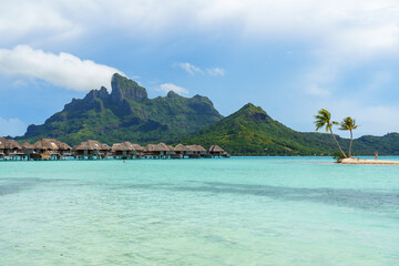 Overwater Bungalows in Bora Bora, French Polynesia