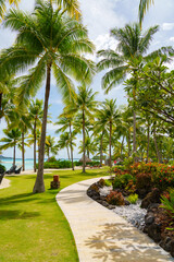 Fototapeta na wymiar Resort in Bora Bora, French Polynesia