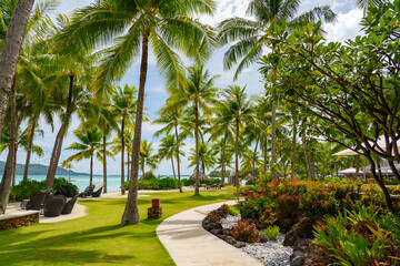Fototapeta na wymiar Resort in Bora Bora, French Polynesia