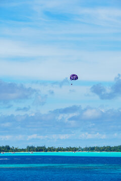 Parasailing in Bora Bora, French Polynesia
