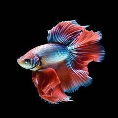 Fototapeta premium Betta fish photo on a white background