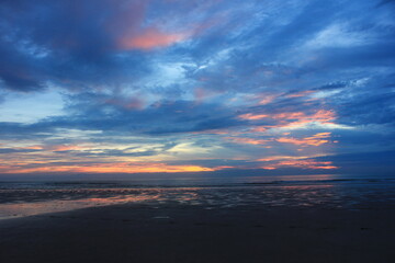 Sunset on Essaouira Beach as if it were a plastic painting