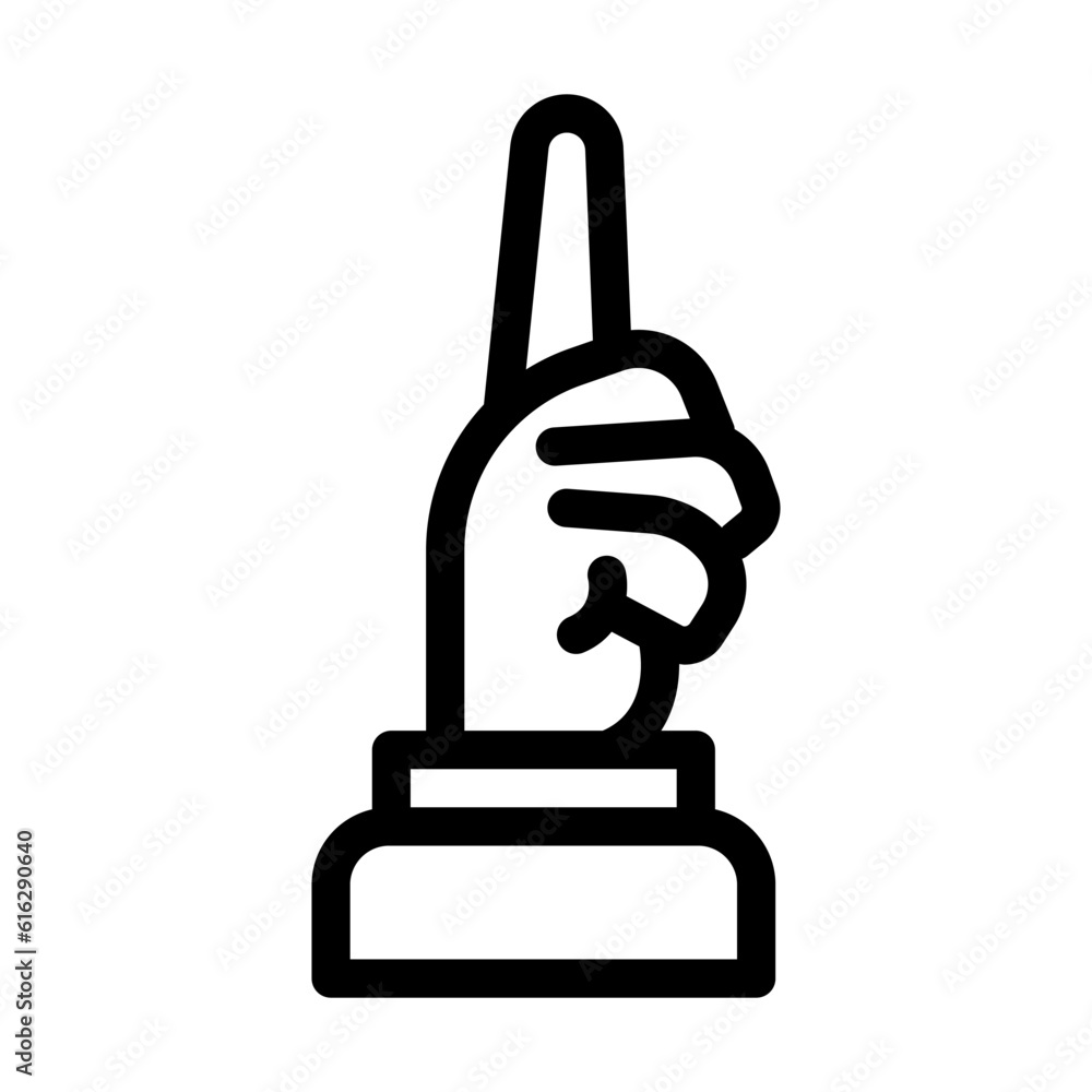Poster icon design or hand logo vector illustration isolated sign symbol suitable for mobile display, websi