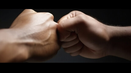 fist close up shot generative ai