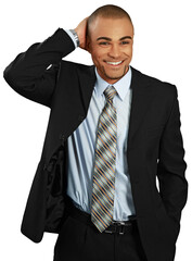 Businessman Scratching Head - Isolated