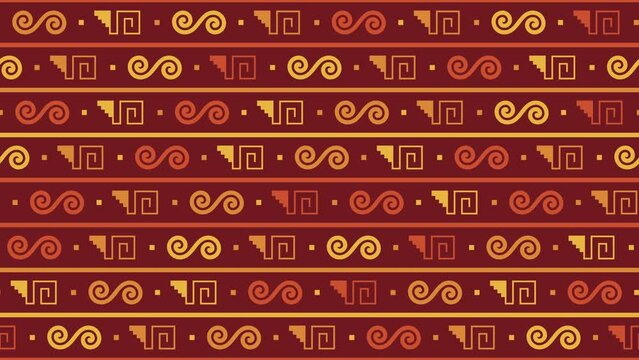 Tribal Pattern Animation with Seamless Looping