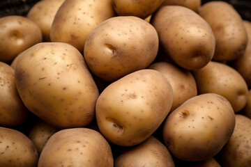 potatoes on the market - obrazy, fototapety, plakaty
