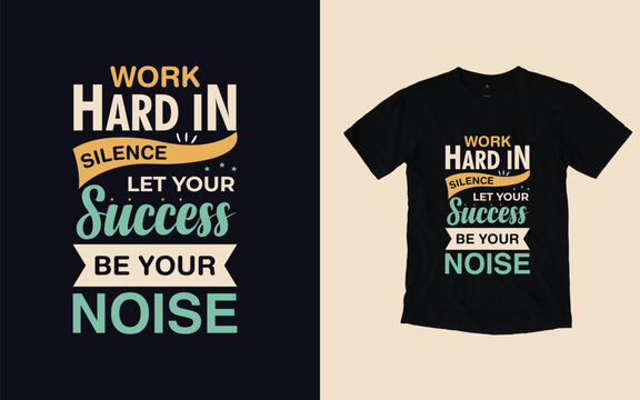 motivational typography t-shirt design.