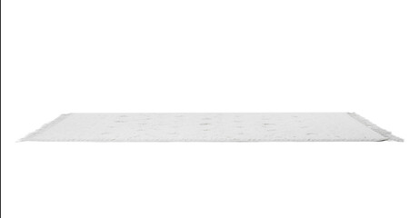 Soft light textured carpet isolated on white