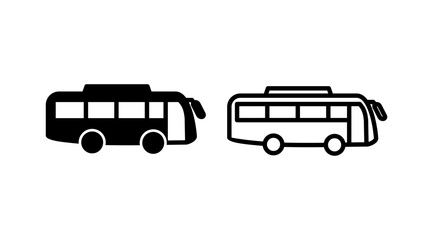 Bus icon vector. bus vector icon