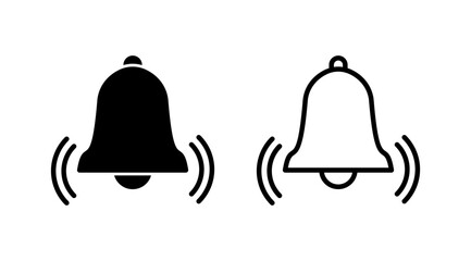 Bell Icon vector in trendy flat style isolated. Notification symbol web site design