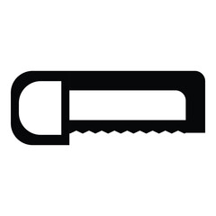 Hand metal saw icon design clipart template isolated
