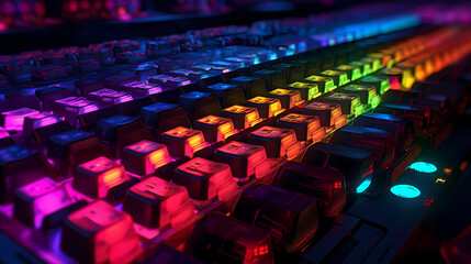 Obraz premium Colorful Keyboard