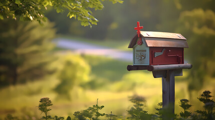 Cute Suburban Mailbox - Generative AI