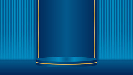 podium stage art display background product realistic vector illustration