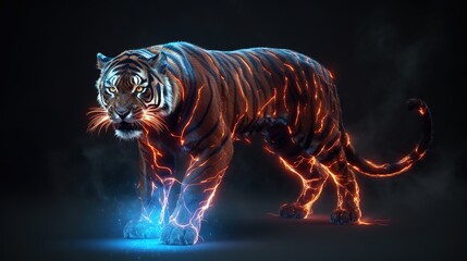 tiger in the night © kinglon