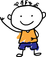 illustration of a child with a smile