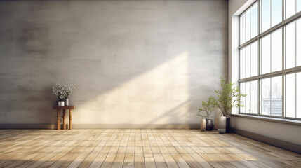 Empty Home Interior Wall Mockup , Mockups Design 3D, HD
