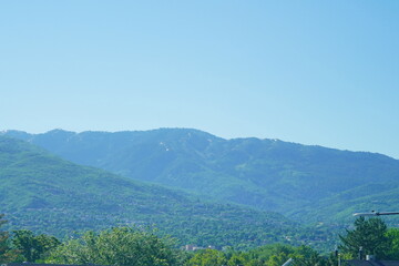 Naklejka premium Beautiful mountain at salt lake city in summer 