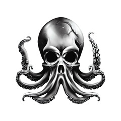 This octoskull Vector Combining the eerie essence of a skull with the of an octopus!