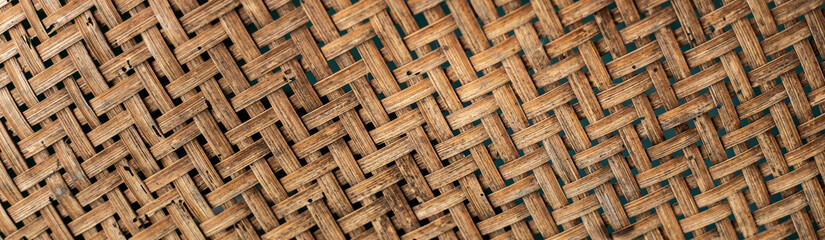Bamboo weave texture background. Bamboo handcraft texture background.