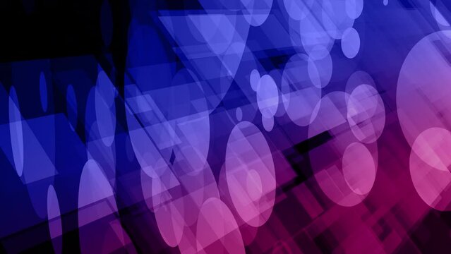 Trendy motion design stylish geometric animation background with squares and circles. Dynamic shapes in motion abstract animation background with squares and circles