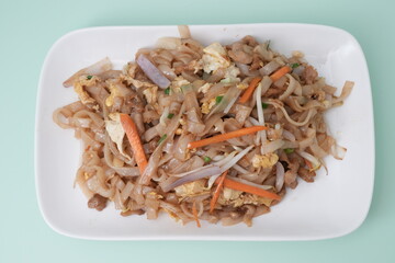 Asian fried flat noodle