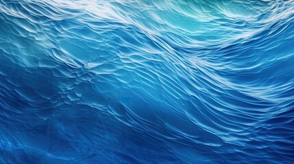 Beautiful Natural Light Blue Background with The Texture Of A Light Wave On The Water