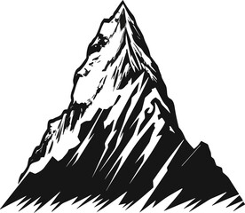 isolated mountain vector