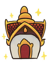 cartoon temple