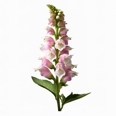 Foxglove photo on a white background