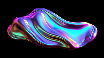 Obraz na płótnie Canvas Texture of metallic fluid with reflection, metallic liquid surface. Generative Ai