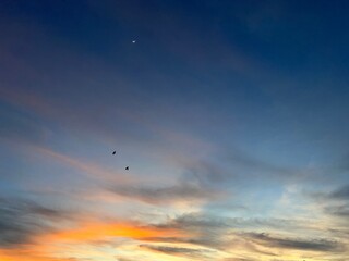 Fototapeta na wymiar beautiful evening sky background