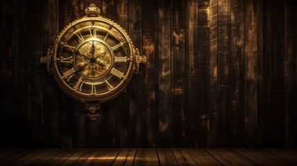 Dramatic wall texture Dark and Moody Wall Background for Presentation, rustic black and golden wood background