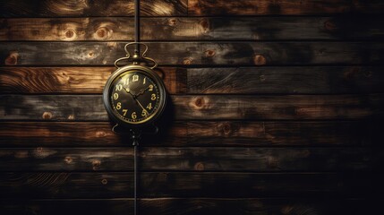 Timeless elegance Dark and Moody Wall Background for Presentation, rustic black and golden wood background